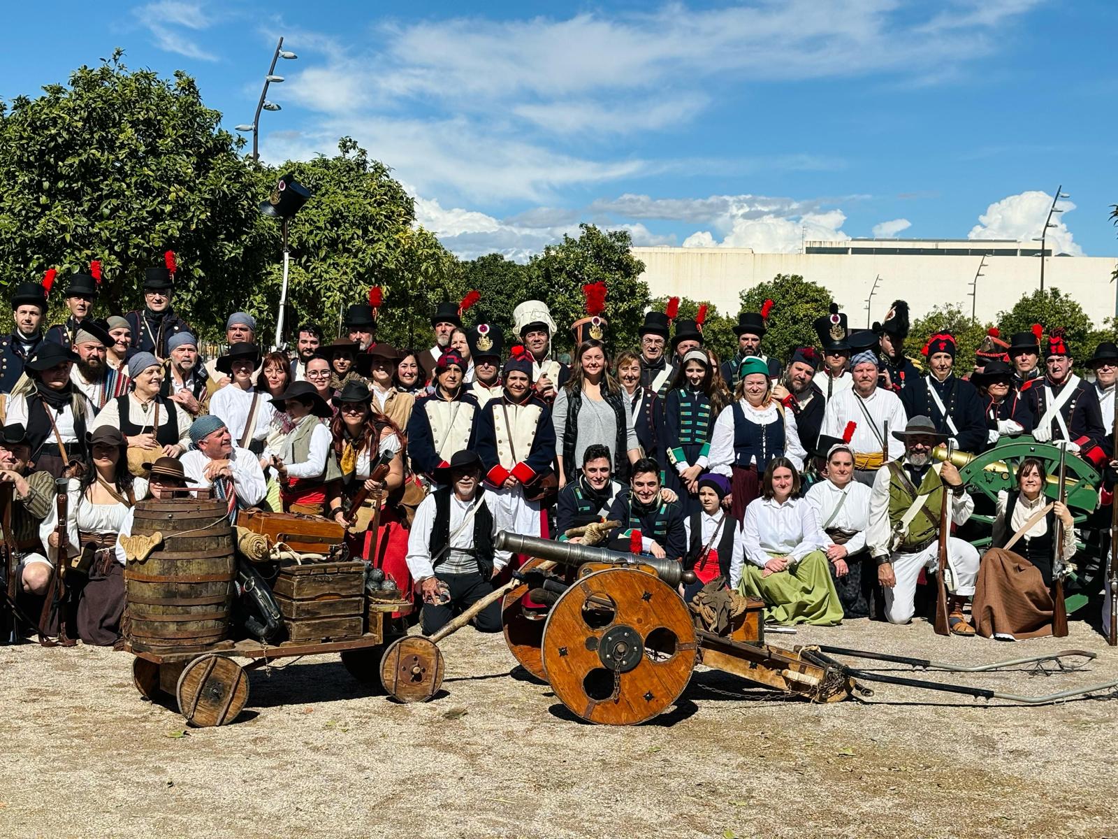 Castelló ret homenatge als herois del 9 de març de 1810 amb la recreació històrica de la batalla del Pont de Millars en el seu 215é aniversari